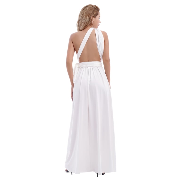 FYMNSI Women Transformer Evening Long Prom Dress Infinity Floor Length Dresses for Bridesmaids Multiway Wrap Convertible Dresses White L - Walmart.com FYMNSI Women Transformer Evening Long Prom Dress Infinity Floor Length Dresses for Bridesmaids Multiway Wrap Convertible Dresses White L - Walmart.com