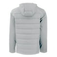 thumbnail image 3 of Men's Cutter & Buck Gray Pittsburgh Steelers  Evoke PrimaLoft Hybrid Eco Softshell Recycled Full-Zip Hooded Jacket, 3 of 3