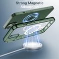 thumbnail image 3 of JETech Magnetic Case for iPhone 13 6.1-Inch Compatible with MagSafe Wireless Charging, Shockproof Phone Bumper Cover, Anti-Scratch Clear Back (Alpine Green), 3 of 7
