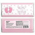 thumbnail image 2 of Big Dot of Happiness Baby Feet Pink - Candy Bar Wrappers Girl Baby Shower Favors - Set of 24, 2 of 4