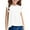C-White117, variant on JIAYUE Tops For Boys Girls Solid Color Short Sleeve Crew Neck Pull-On Ruffle Sleeves Blouse For Children Everyday Soft Tops
