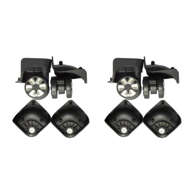 crativent Roulettes Pivotantes Robustes 2 Pcs pour Bagage et Valise avec Rouleau de Voyage à Roulement Fluide A78 Noir 5,3 cm 2 Ensembles