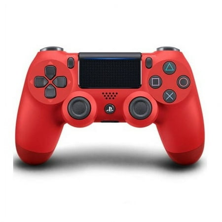 Restored Sony PlayStation 4 DualShock 4 Controller, Magma Red (Refurbished)