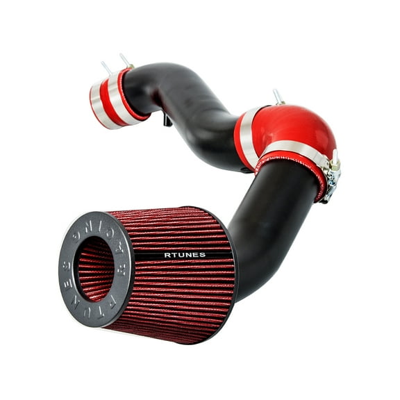 RTUNES RACING BLACK PIPE COLD AIR INTAKE   FILTER Compatible For Dodge 05-08 Magnum/06-10 Charger/09-10 Challenger/05-10 300 3.5L V6