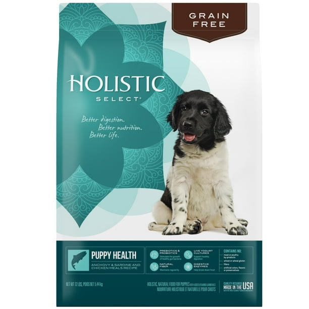 Holistic Select Natural Grain Free Dry Dog Food, Puppy Anchovy, Sardine
