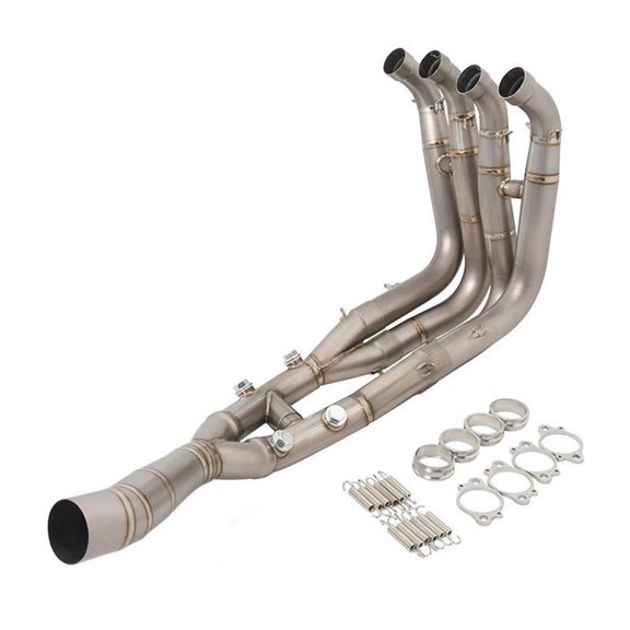 Slip-On Full Motorcycle Exhaust Tube System Header Front Link Pipe For BMW S1000RR 2019-2023 S1000R 2021-2023