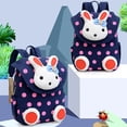 thumbnail image 4 of Bonita mochila de conejito para bebé, mochila infantil para niñas de 1 a 3 años en la guardería, 4 of 6