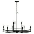thumbnail image 6 of Capital Lighting 448791MB Fuller 9 Light 35" Wide Ring Chandelier - Black, 6 of 7