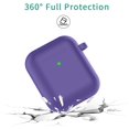 thumbnail image 3 of Airpods Case , Airpods Silicone Case Cover with Keychain, 360°Protective AirPods Accessories Kits Shockproof Airpods Case Compatible with Apple Airpods 2 &1, 3 of 5