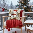 thumbnail image 5 of YIKA Christmas Tree Snowflake Reindeer Pillowcase Christmas Pillow Cover Holiday Decoration Sofa Decoration Linen Pillow Home Sofa Holiday Decoration Pillow Cover 45x45cm C, 5 of 7
