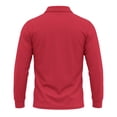 thumbnail image 5 of Trgacdwlo Mens Casual Polo Shirt Lightweight Long Sleeve Shirt Men Quick Dry Sun Protection Golf Polo Shirts for Men with Pocket Wine XXL, 5 of 9