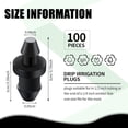 thumbnail image 3 of HIBIBUD 100 Pieces Goof Plugs 1/4 Inch with Barbed End Caps, Hose Tubing Hole Fittings, Drip Irrigation Emitters, Garden Hose Caps and Plugs for Home Sprinkler Garden Lawn Pipe System Parts Supplies, 3 of 7