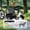Black / Grey, variant on FunMay Extra Large 2-in-1 Bike Trailer & Push Cart for Pets, Black/Grey