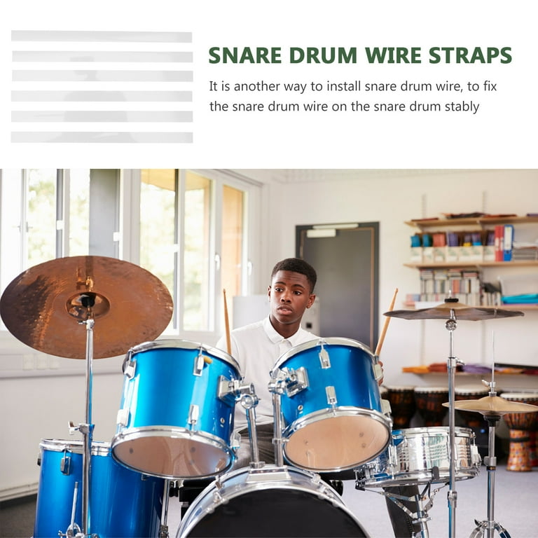 Snare drum clearance wire straps