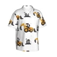 thumbnail image 2 of I Love Build Hawaiian Shirts For Men, Summer Short-Sleeve Relaxed-Fit Button-Down Shirts 3x-Large, 2 of 9