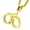 Gold, variant on Fashion Stainless Steel Handcuff Pendant with Box Chain 24" SCP 121 S