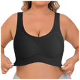 thumbnail image 2 of Everyday Bras for Women Womens Bra 36c Sports Bras for Women Non Removable Pads Skin Tone Bra Underwire Bras for Women Running Girl Bra Womens Bras Comfortable Support Women Bras plus Size Black 2XL, 2 of 7