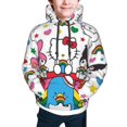 thumbnail image 5 of Lsque Sanrio Patten Youth Hoodie Sweatshirt Pullover with Kangaroo Pocket Boys and Girls Hoodie Warm Hoodie for Kids, 5 of 8
