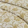 thumbnail image 3 of VHC Brands Dorset, Farmhouse Quilt Reversible Floral, Luxury King, Gold, 120X105, 3 of 3