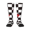 thumbnail image 1 of Balery Ladybugs Of Black And White Checkers Calcetines novedosos Calcetines deportivos Calcetines hasta la rodilla Calcetines de algodón Calcetines originales y geniales, 1 of 6