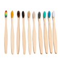 thumbnail image 2 of Biodegradable Natural Bambo0 Toothbrushes 10 Count,Pink Manual Toothbrush, 2 of 4