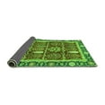 thumbnail image 2 of Ahgly Company Indoor Square Oriental Green Traditional Area Rugs, 5' Square, 2 of 4