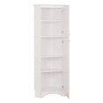 thumbnail image 5 of Wright Home Armoire de Rangement d'Angle Moderne en Bois Manufacturé à 2 Portes en Blanc, 5 of 5