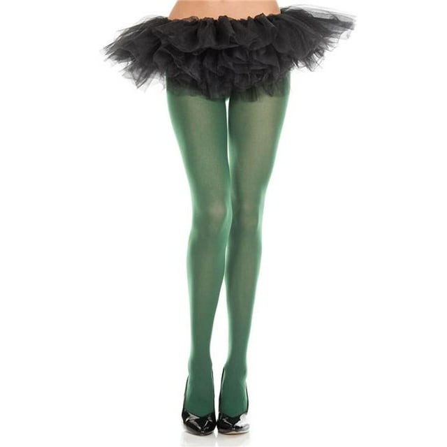 Music Legs Women's Opaque Tights, Hunter Green