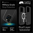 thumbnail image 3 of TUDIA MergeGrip iPhone 14 Pro Case Magsafe Compatible Dual layer Raised Edge Non-Slip Phone Case - Matte Black, 3 of 7