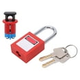 thumbnail image 2 of Miniature Circuit Breaker Lockout Device, Safety Circuit Breaker Lock Rustproof Multipurpose Strong Easy Installation High Strength  for Industry MPCO+38mm Padlock,MPCI+38mm, 2 of 7