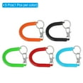 thumbnail image 3 of Retractable Coil Spring Keychain with Lobster Clasp Ring 17.5cm 5Multicolor 5 Pcs, 3 of 6