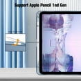 thumbnail image 2 of Fintie Case for iPad 10th Generation 10.9 Inch 2022 with Translucent Frosted Back, Slim Shell Hard Stand Cover with Pencil Holder, Auto Sleep/Wake, blooming hibiscus, 2 of 10
