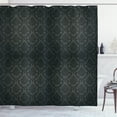 thumbnail image 1 of Ambesonne Dark Grey Shower Curtain, Medieval Damask Motifs, 69"Wx70"L, Black Grey, 1 of 3