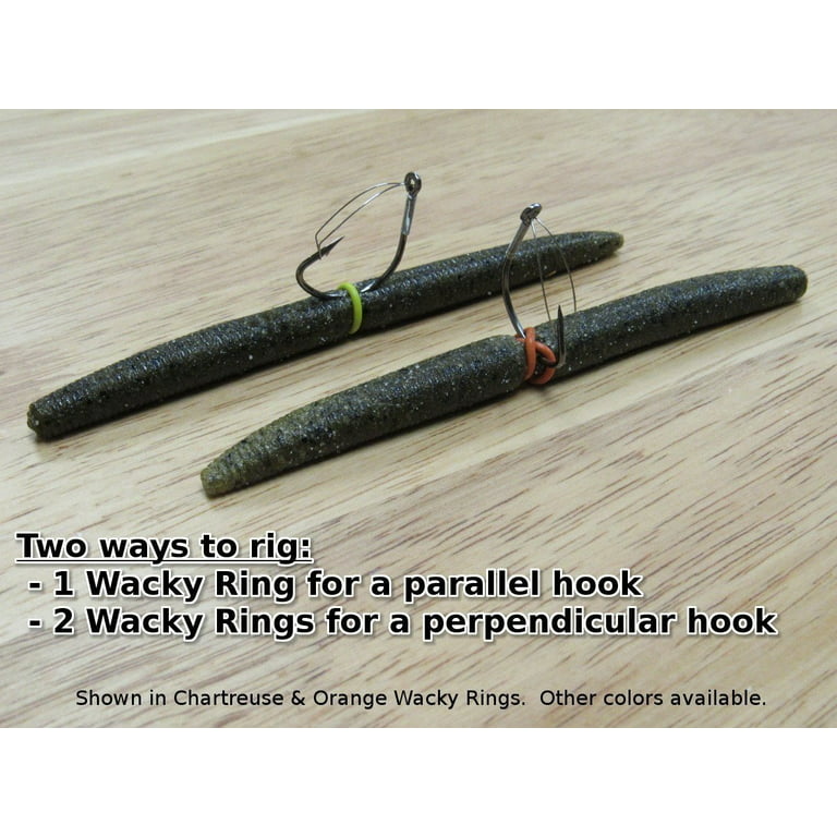 Sink-O-Ring Wacky Rig Kit O Ring NO Tool Needed Use Senko Worms Fishing  Hooks O-Rings Easy to Rig Saves Time and Money (1/4, 3/8 OR 5/8 Bone)
