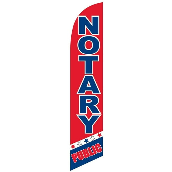 Notary Public Feather Banner Swooper Flag, Replacement Flag