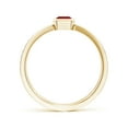 thumbnail image 2 of ANGARA Natural Emerald-Cut Ruby Criss Cross Solitaire Engagement Ring in 14K Yellow Gold for Women (Size-6x4mm) | July Birthstone, Birthday, Anniversary, Jewelry Gift for Women | Natural Ruby Ring, 2 of 11