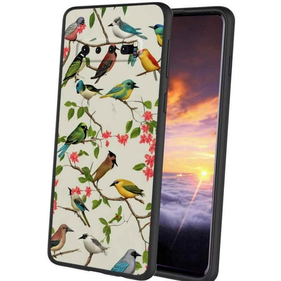 Compatible with Samsung Galaxy S10+ Plus Phone Case, Birds-54 Case Silicone Protective for Teen Girl Boy Case for Samsung Galaxy S10+ Plus