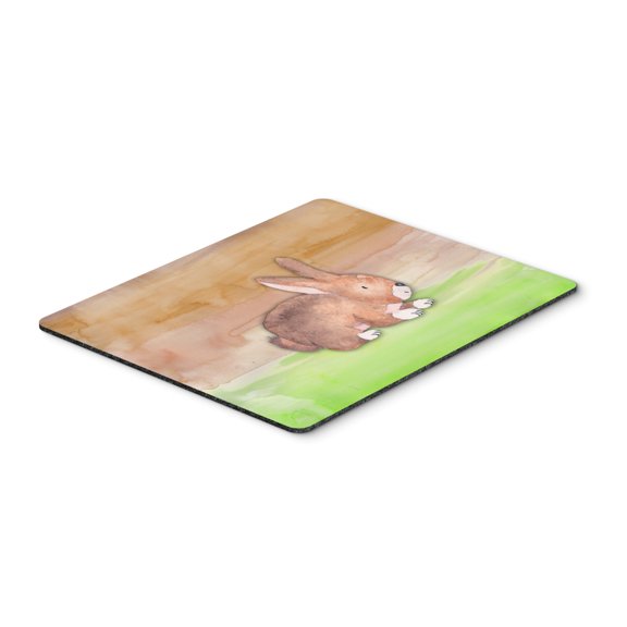 Rabbit Watercolor Mouse Pad Hot Pad or Trivet