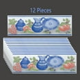 thumbnail image 2 of Renovators Supply Ceramic Tile Border Listello Blue and White 3in x 10in Pack of 12, 2 of 2