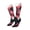 2 Black-2, variant on Women Crew Soft Moisture-wicking Socks Red Flame Wolf Head Pattern Design Cotton Socks, One Size fit All