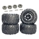 thumbnail image 1 of 4 piezas de neumáticos de nieve RC a escala 1:14, repuestos para ruedas y neumáticos para Wltoys 124018 Neumáticos con pasadores hexagonales, 1 of 8