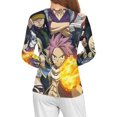 thumbnail image 4 of Fairy Tail Women’s Pajama Top 3D Digital Print Sleepwear Trendy Crewneck Pullovers Long Sleeve Shirts 4XL, 4 of 8