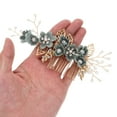thumbnail image 3 of Miangastore 4 Pcs Pinces à Cheveux de Mariage, Accessoire de Cheveux Floral avec Strass pour Femmes et Filles, 3 of 8