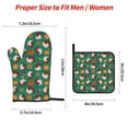thumbnail image 2 of Daiia Turkey And Thanksgiving1 Pattern Oven Mitts and Pot Holders 4 pcs Set,High Heat Resistant 500 Degree Extra Thicken Long Kitchen Cotton Oven Glove, 2 of 6