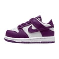 thumbnail image 2 of Toddler's Nike Dunk Low White/Viotech-White (FB9107 110) - 9, 2 of 5