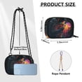 thumbnail image 4 of FORMRS Mini Crossbody Bag for Women Adjustable Shoulder Rope Travel Casual Phone Purse, Black Astronaut, 4 of 7