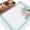 Teal Blue, variant on Entryway Rug 2'x3', Coastal Starfish Small Rug for Kitchen Bathroom Door Mat Indoor Entrance, Nautical Shells Coral Eucalyptus Stripes Non-Slip Area Rugs Floor Mats Carpet Front Door Rugs