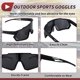 thumbnail image 5 of Gafas de motocicleta únicas 1 Pc, gafas de sol deportivas al aire libre anti-reflejo Tri-Acetato de celulosa PC UV400 para motocross, bicicleta de tierra, ATV, marco negro, lente negra, 5 of 6