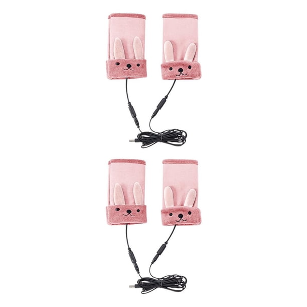 Naiovety 1 par de guantes calefactables de invierno para esquiar, ciclismo, senderismo, guantes de punto cálidos, guantes elásticos con aislamiento Rosa 2piezas Naiovety CBP191370