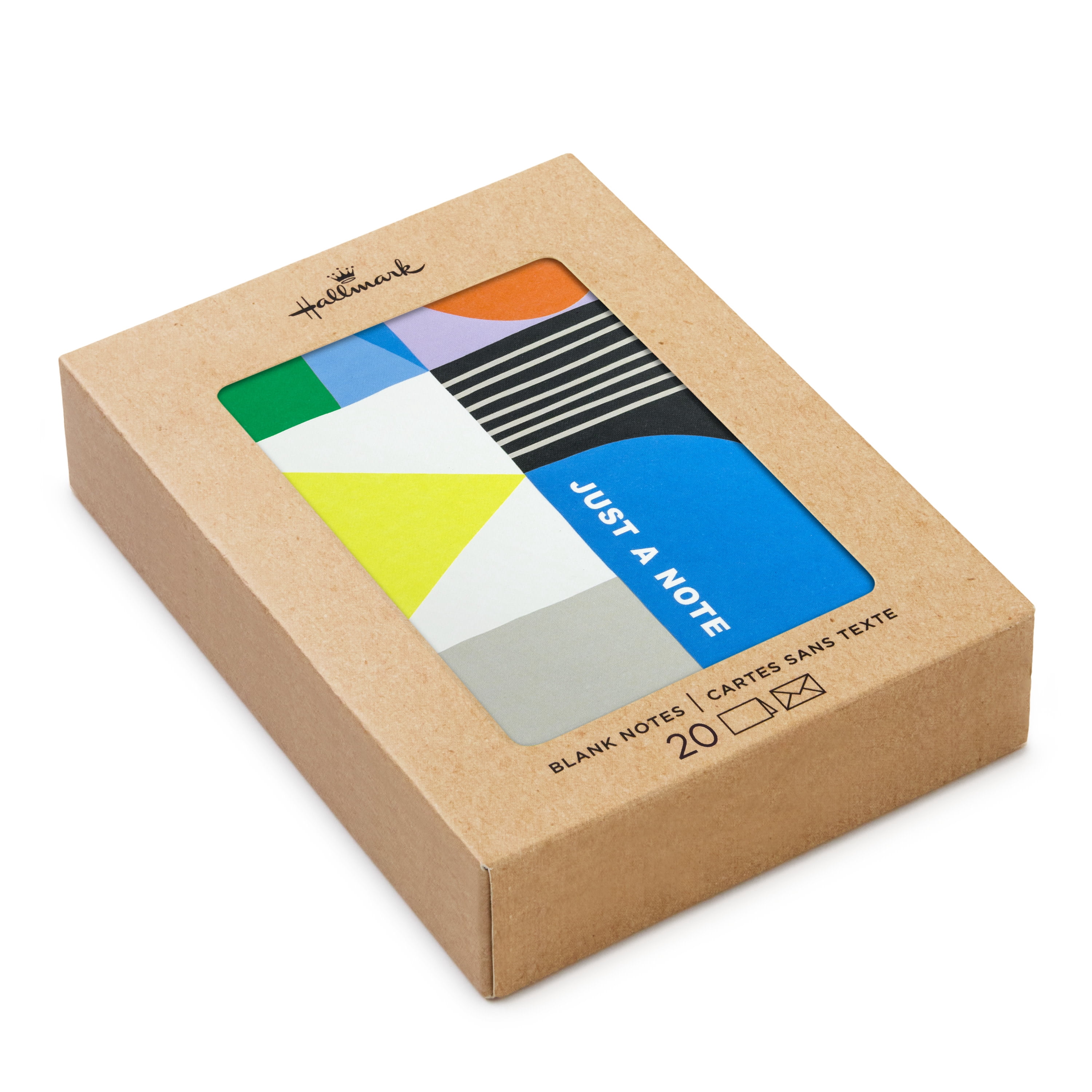 Hallmark Blank Notes (Just a Note Geometric), Pack of 20